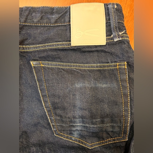 Denham Mens Drill Regular Fit Straight Leg Selvedge. Jeans Dark Wash. Size 32x32 - Picture 6 of 12
